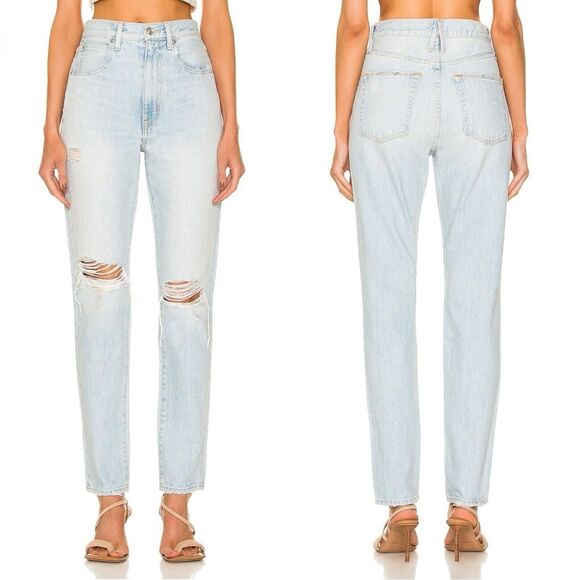 NWT SLVRLAKE Beatnik Jeans in Heartbreak Hotel Light Wash Denim Size 28 $349 - Picture 2 of 14